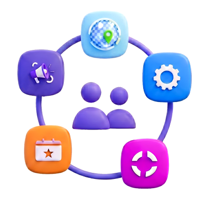 Illustration : écosystème connecté, intégrations et services.